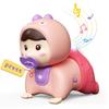 Baby Crawling Toy with Music and Lights  Tummy Time Interactive Floor Toy for 612 Month Old Girls