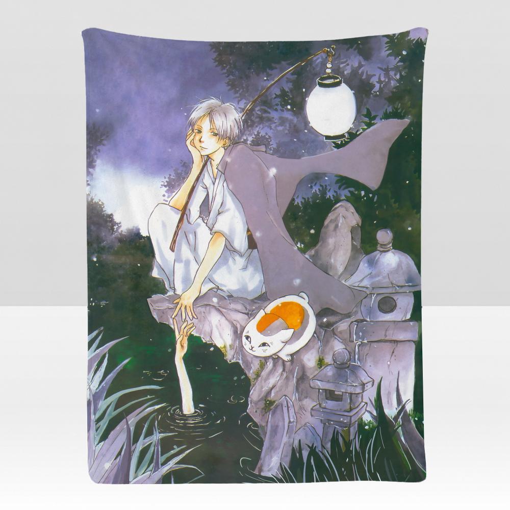 anime NBook Friends NNatsume Throw Soft Flannel Blanket for Bed Bedroom Sofa Picnic Throw Skinfriendly Breathable Gift Cover
