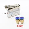 MOV-02 PT 1/8"Female Thread 3 Position 2 Way Pneumatic Mechanical Valve MOV-321 Reversing Valve Roller Hand Manual Valves