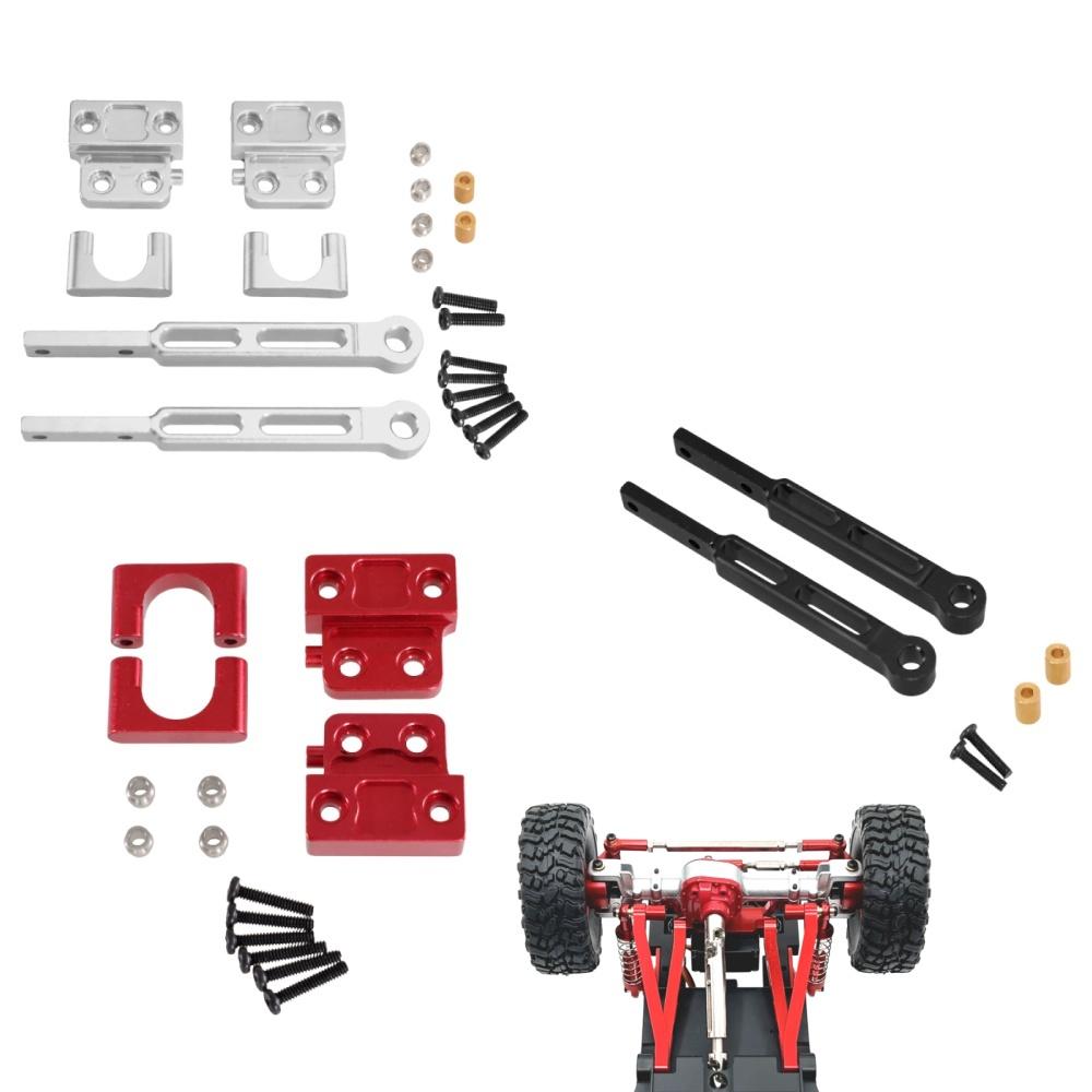 1 Satz Befestigungsplatten-Befestigungssatz Mn82 Metall Auf Hinterachse Blattfeder Modifizierte Stange Für 1/12 Mn82S 82Pro Lc79 Rc Auto Upgrade Teil