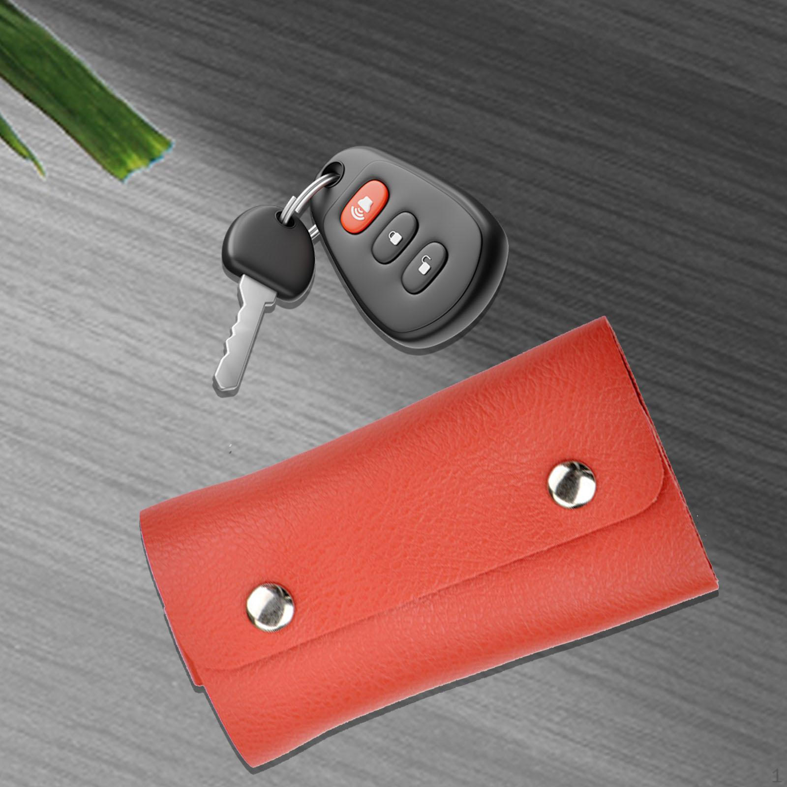 

Автомобильный держатель для ключей, сумка-органайзер, кошелек для ключей для парня красный