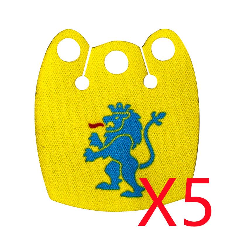 MOC Średniowieczne Wojskowe Klocki Budowlane Mini Klocki Figurki Wojowników Prezenty Kolorowy Nadrukowany Płaszcz Zbroja Tarcza Akcesoria Zabawka DIY