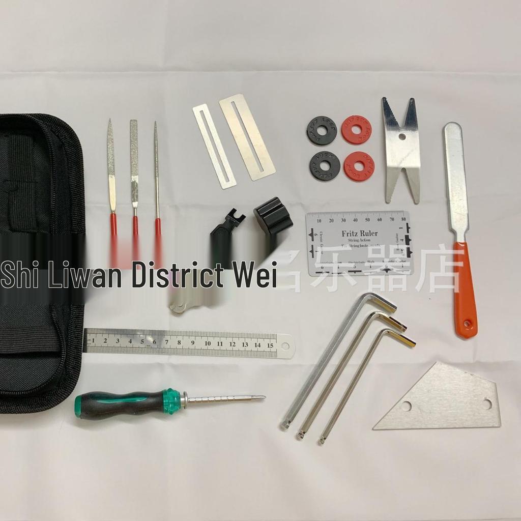 Kit di Strumenti per la Manutenzione della Chitarra e il Cambio delle Corde (W005)