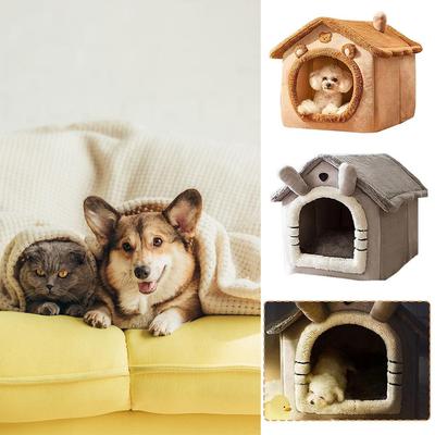 Pet Nest Cat Bed Cave Removable Cat House Cat Tent With Removable Mat Suitable For All Seasons Indoor Dog House Cat Bed N4Y6