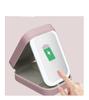 Makeup Bag With Mirror for Women Portable Cosmetic Storage Bag Small Lipstick Brush Wireless Makeup Box With Light Travel Makeup