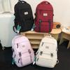 Women's Backpack School Bag Men Solid Color Backpack Travel Bag