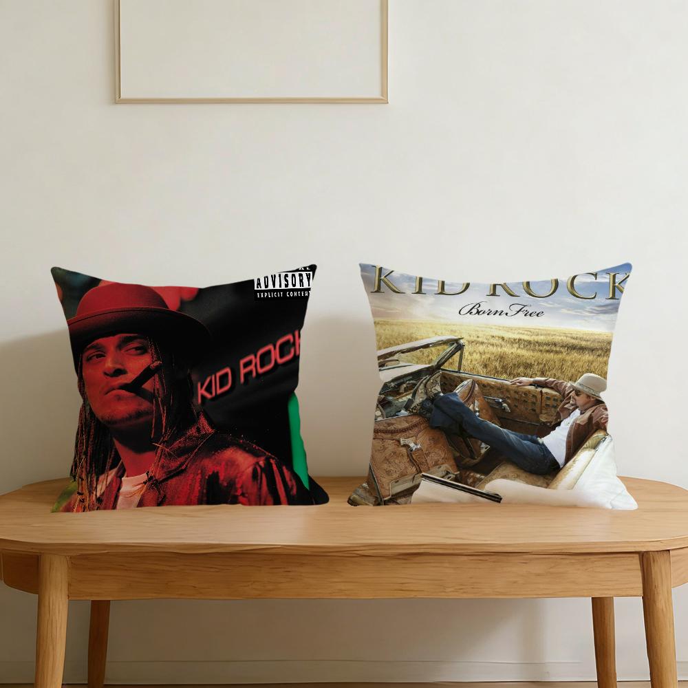 Kid Rock Singer Cushion Cover For Pillow Printing Sofa Decoration Home Car Room Coffee Shop Office Nordic Simplicity