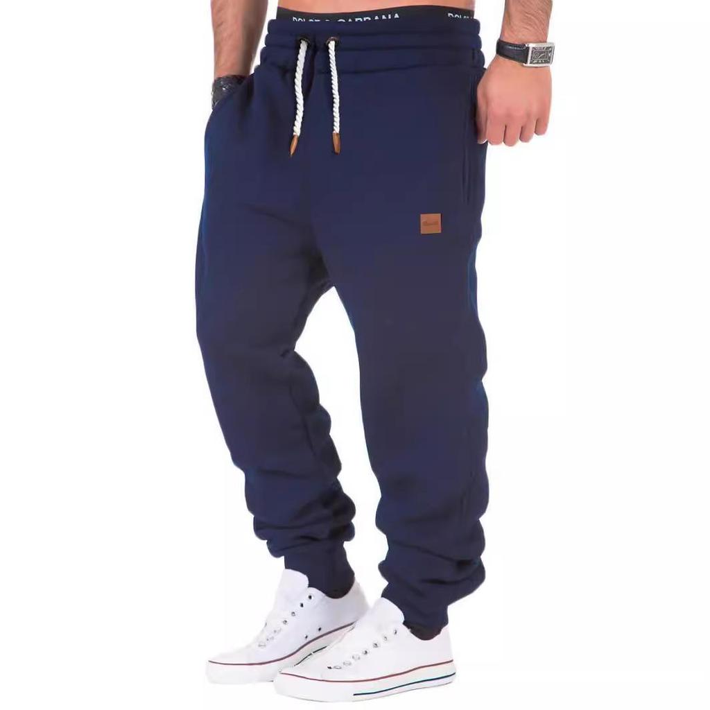 2023 Men's Autumn/Winter Spliced Training Leggings and Fitness Sweatpants