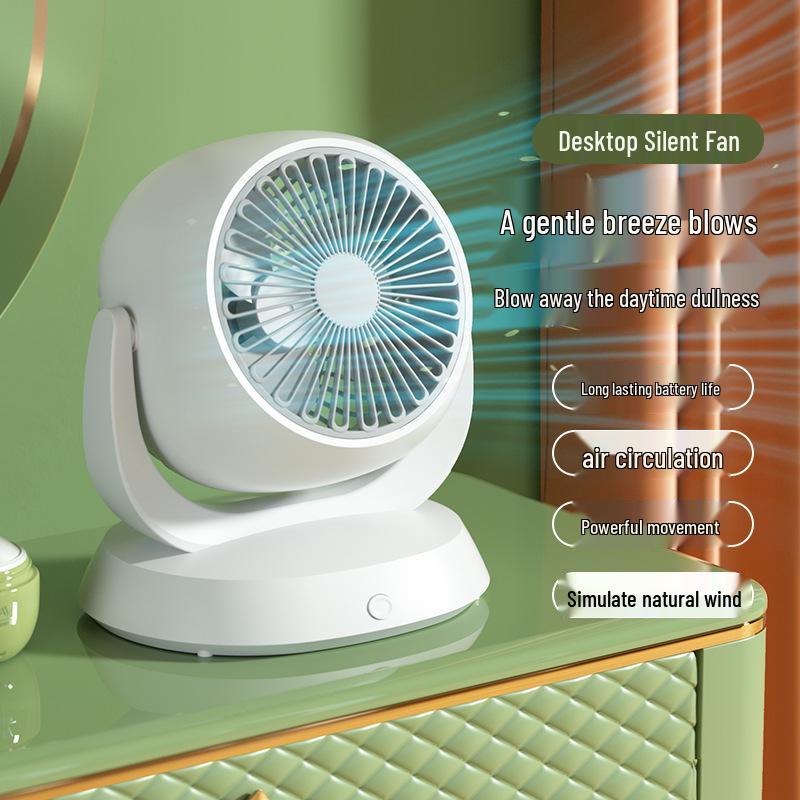 High-Power Ultra-Quiet Multifunctional Desktop Fan for Air Circulation