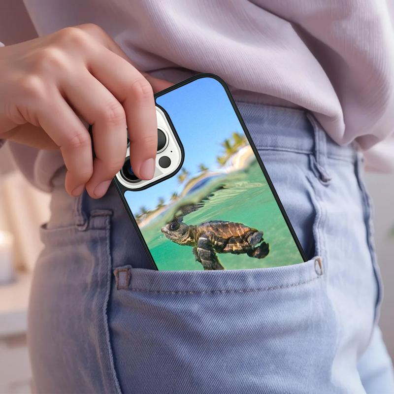 Sea Turtles Swimming Phone Case For iPhone 17 Air 15 16e 14 13 Pro Max Coque 12 11 Pro Max PLUS cover