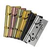 4-Inch Stainless Steel Silent Hinge for Indoor Wooden Bedroom Door (No Grooving Required)