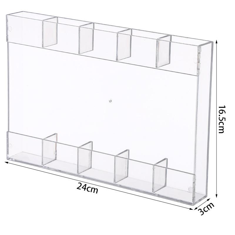 5/6 Grids Reusable Straw Holder, Kitchen Countertop Storage Rack With Strong Double-Sided Tape, Suitable For Countertops Cabinet