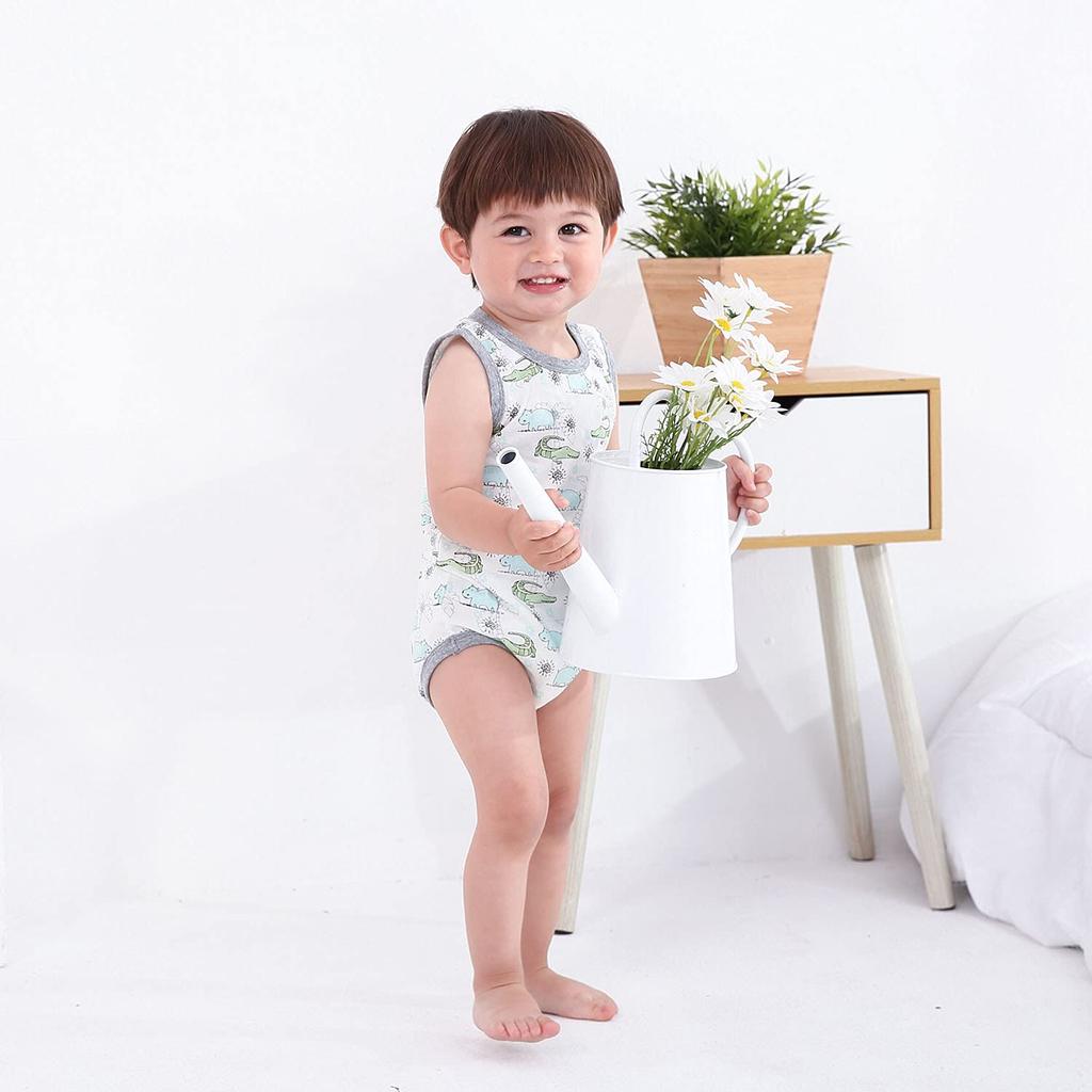 Baby Nest Baby Boys Summer Romper Sleeveless Crocodile Size Months Set, Bodysuit, Undershirt, Camisole, Pajamas, Pattern, 73, 6-9