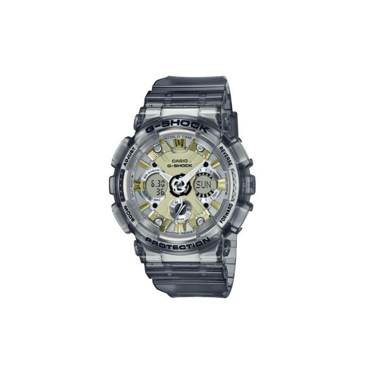 CASIO Unisex 46mm Silver Watch GMAS120GS8AER GMA-S120GS-8AER Silver Dial