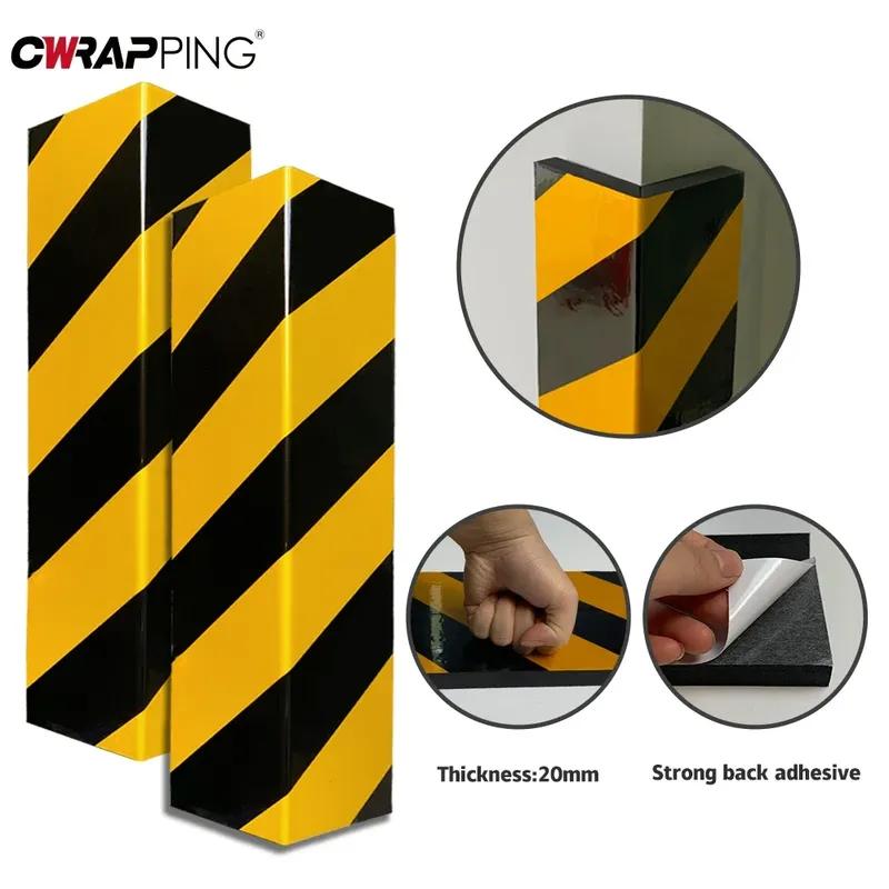 Car Foam Anti-collision Device Reverse Garage Corner Stripes Reflective Protector Buffer Parking Lot Anti-scratch Accessories