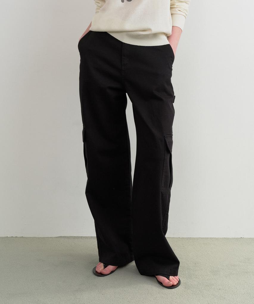 ROLAROLA Cargo Wide Cotton Pants Black