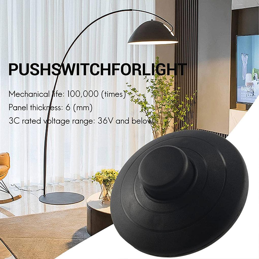 Foot Switch Step On Reset Button Round Shape Sensitive Home Hotel Office Bedroom Dorm Floor Lamp Light Bulb Electrician