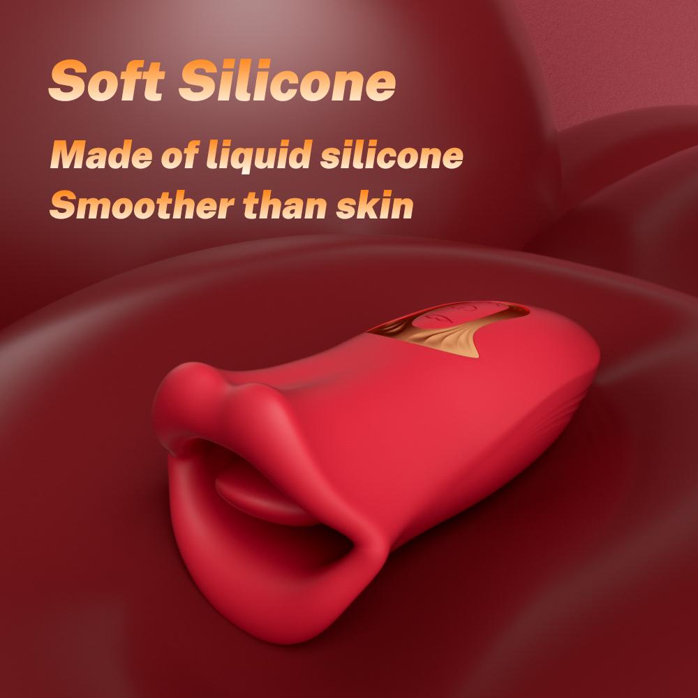 Realistic Dildo Vibrators Sex Toy For Women Tongue Licking Sucking G Spot Vibrator Nipple Clit Clitoral Vibrations Stimulator