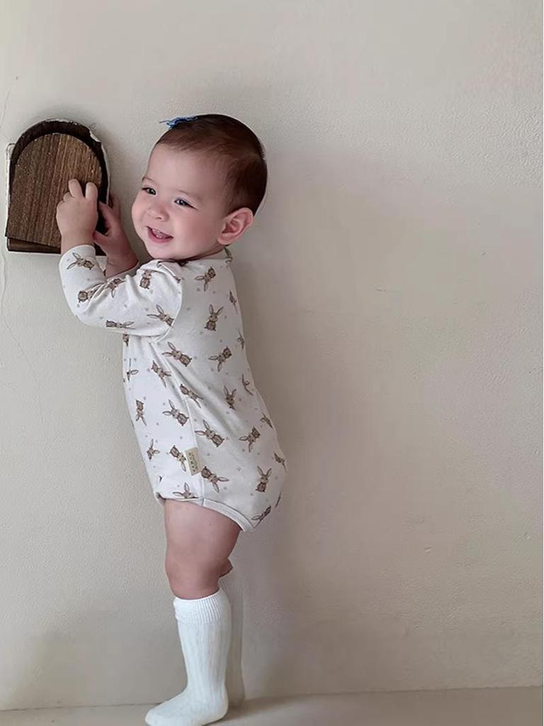 BabyClothes Unisex A-Category Cotton Infant Bodysuit Set – 3-Piece Seasonable, Cute Cartoon Pattern Diaper Cover