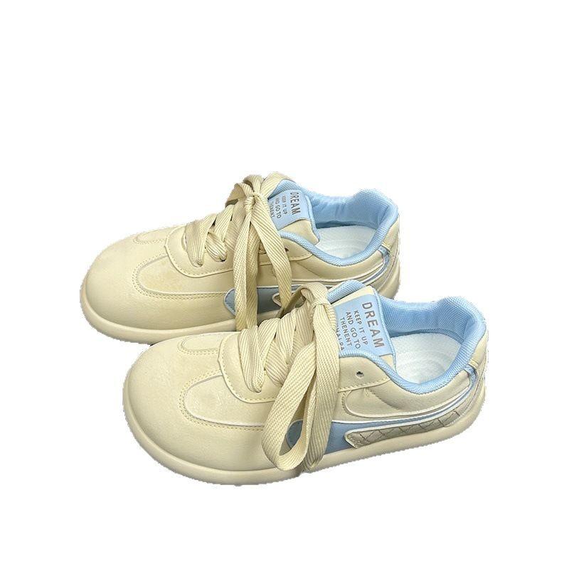 Niche board shoes women's  new spring versatile student moral training shoes platform casual lightweight sports white shoes