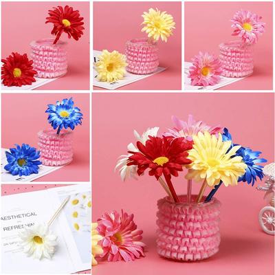 Zubehör Muttertag Schreibzubehör Beflockte Rosen Stift Blume Bleistifte Neutrale Bleistifte Kugelschreiber