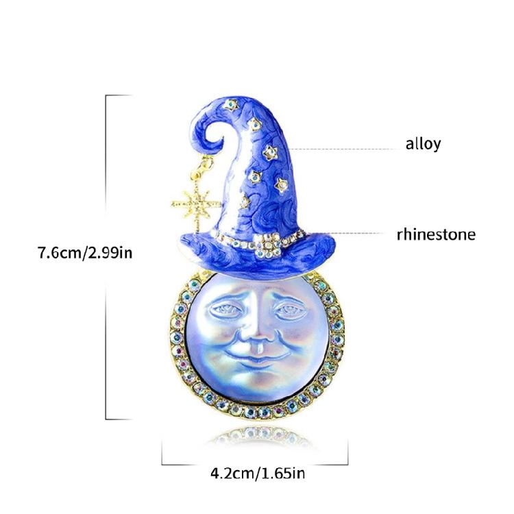 Fashionable Charm Clown Hat Brooch Versatile Jewelry Accessory Portable for Apparel and Headwear Daily Use Items