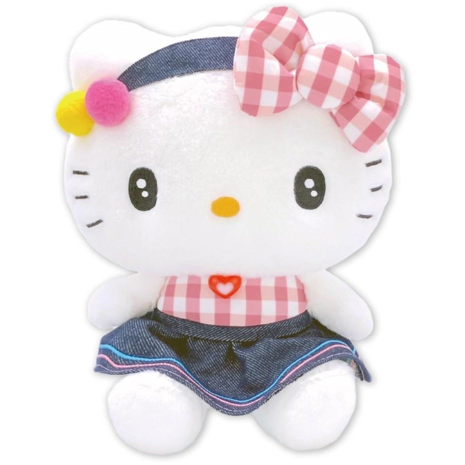Nakajima Corporation Gingham Denim Hello Kitty S