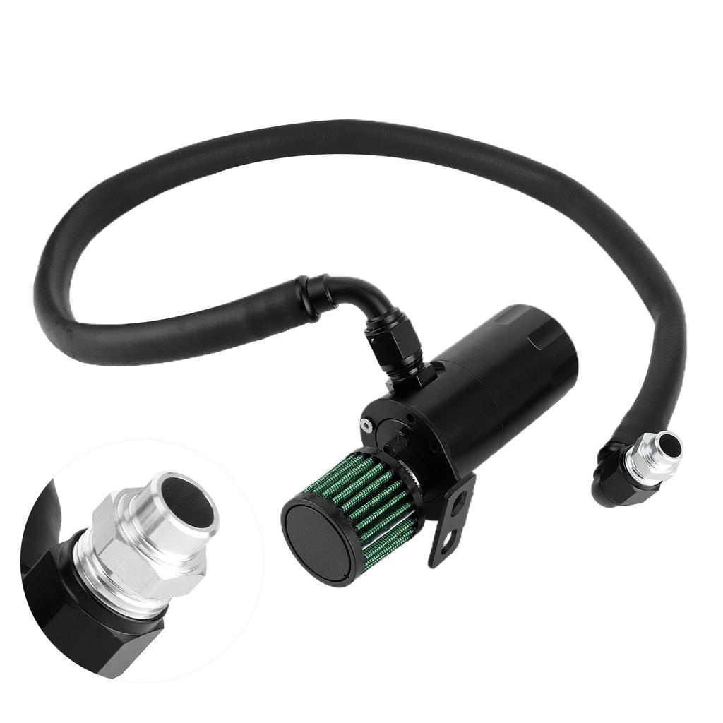 Universal Car Oil Tank Reservoir Catch Can Kit 500ml Aluminum Alloy Auto Modification Accessory