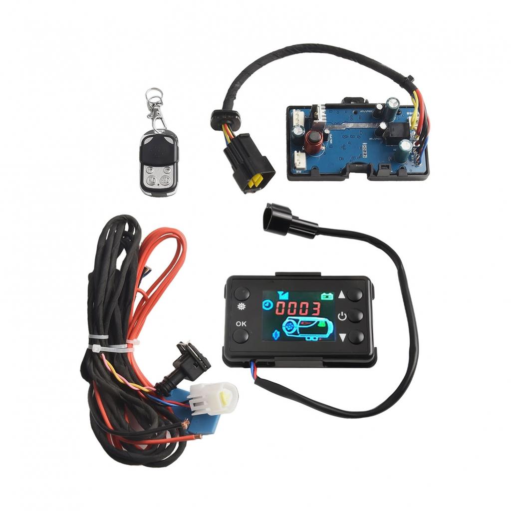 12V 24V Diesels Air Heater LCD Monitor Switch, Control Board With Remote Control