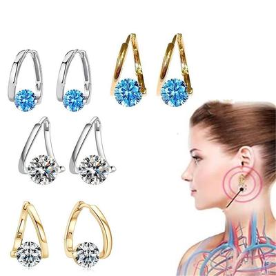 For Weight Loss Magnetherapy Germanium Earrings Lymphatic Drainage Ear Stud  For Weight Loss
