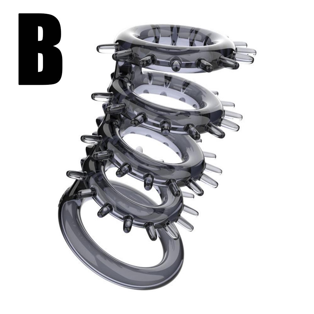 Male Enlargement Penis Extender Reusable Condom Erection Penis Sleeve Delay Ejaculation Sex Toys for Men Pumps & Enlargers