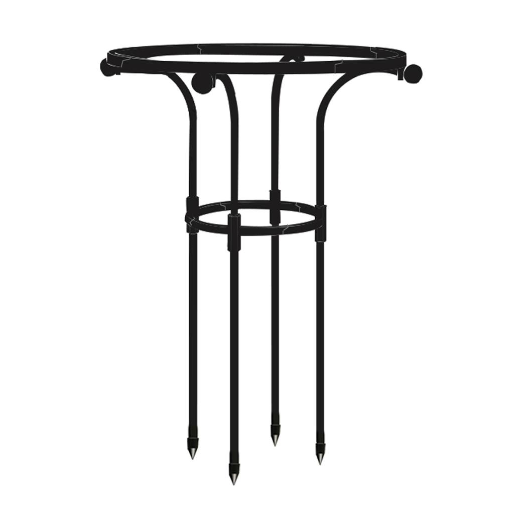 Negro altura 65CM diámetro del círculo 25CM
