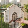 Heavy-Duty Solar Bird Feeder Solar-Powered Metal Bird House Hanging Wild Bird Feeder  Various Birds