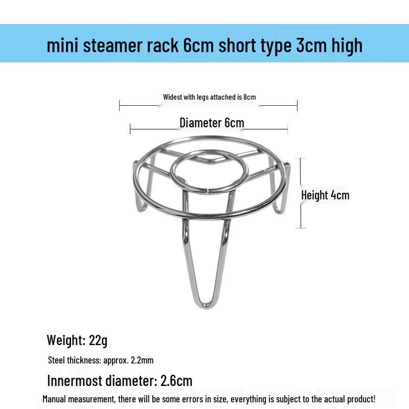 15-25cm Stainless Steel Non-Magnetic Steaming Rack for Vegetables