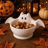 Jewelry Storage Bowl Halloween Bat Shaped Bowl, Cute Candy Tray, Spooky Home Desktop Organizer Tabletop Ornament, Multifunctional Decorative