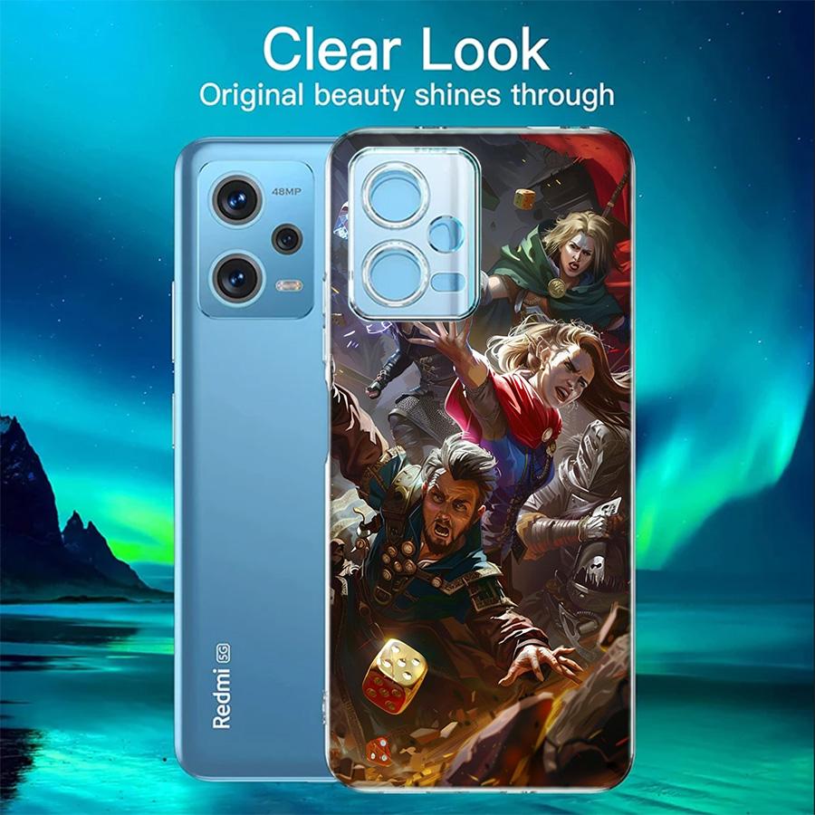 Game D-Dungeons D-Dragons D-DND Phone Case For Redmi 12 13C 12C 15C 9 10 10C Note 13 Pro Plus 14 15 Pro 9T 9C 9A TPU Soft Cover