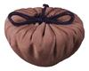 Shusai Gift Bag, Brown, Diameter 18cm, Mixed Weave, Medium