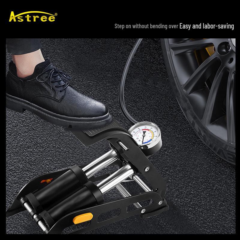 12V Digital Display Portable Tire Inflator with Preset Pressure and One-Key Inflate/Stop