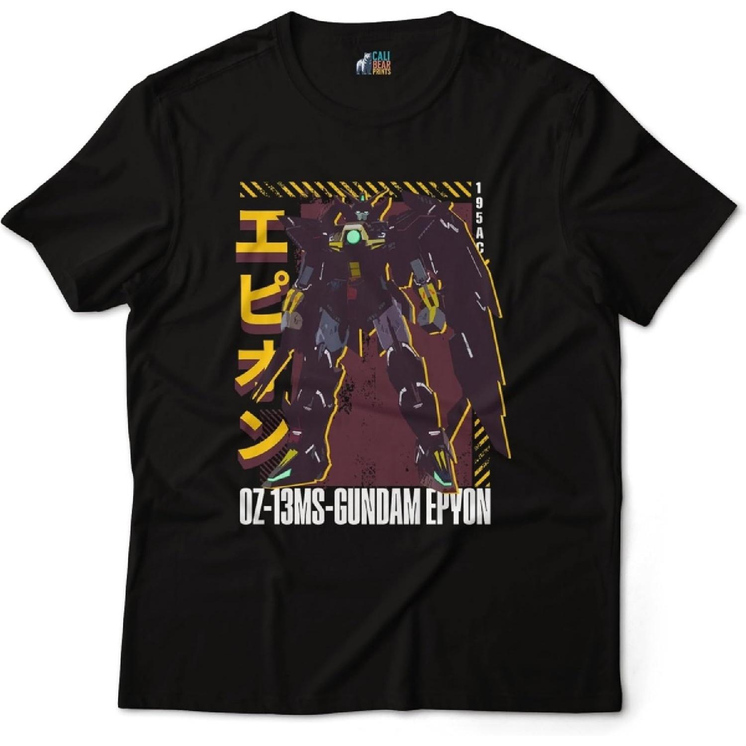 Calibear Prints Gundam Epyon OZ-13MS Мобильный доспех Футболка Gundam Wing Аниме Графическое искусство S