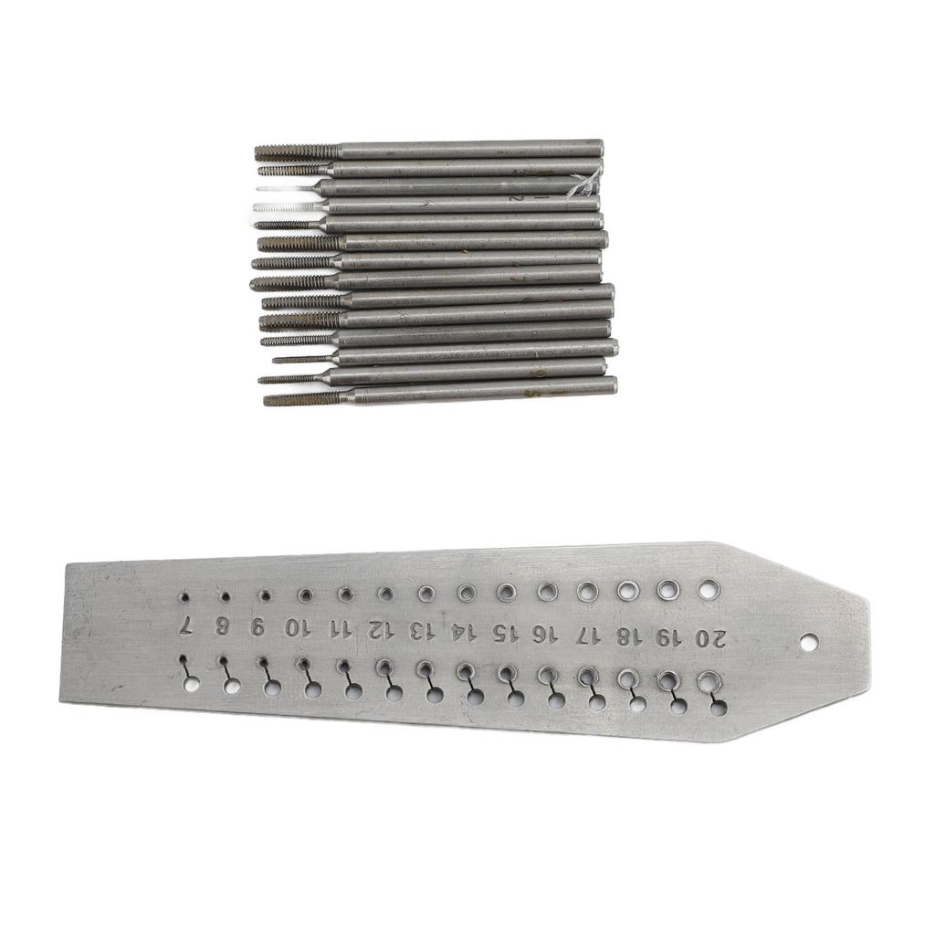 Jewellers Watchmakers Tap and Die 28 Hole 14 Different Sizes Stainless Steel Watch Mini Micro Repair Tool