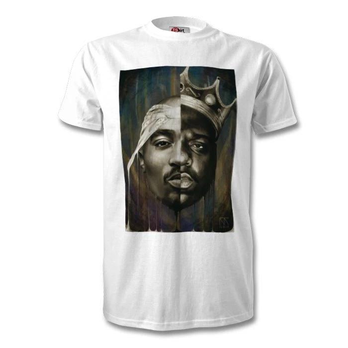 Notorious BIG Biggie smalls 2pac Tupac graffiti hip hop street art T-Shirt tee M