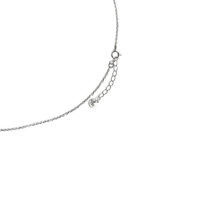 Collier Luxenter En Argent 925 Et Zirconium Finition En Rhodié - Lorush