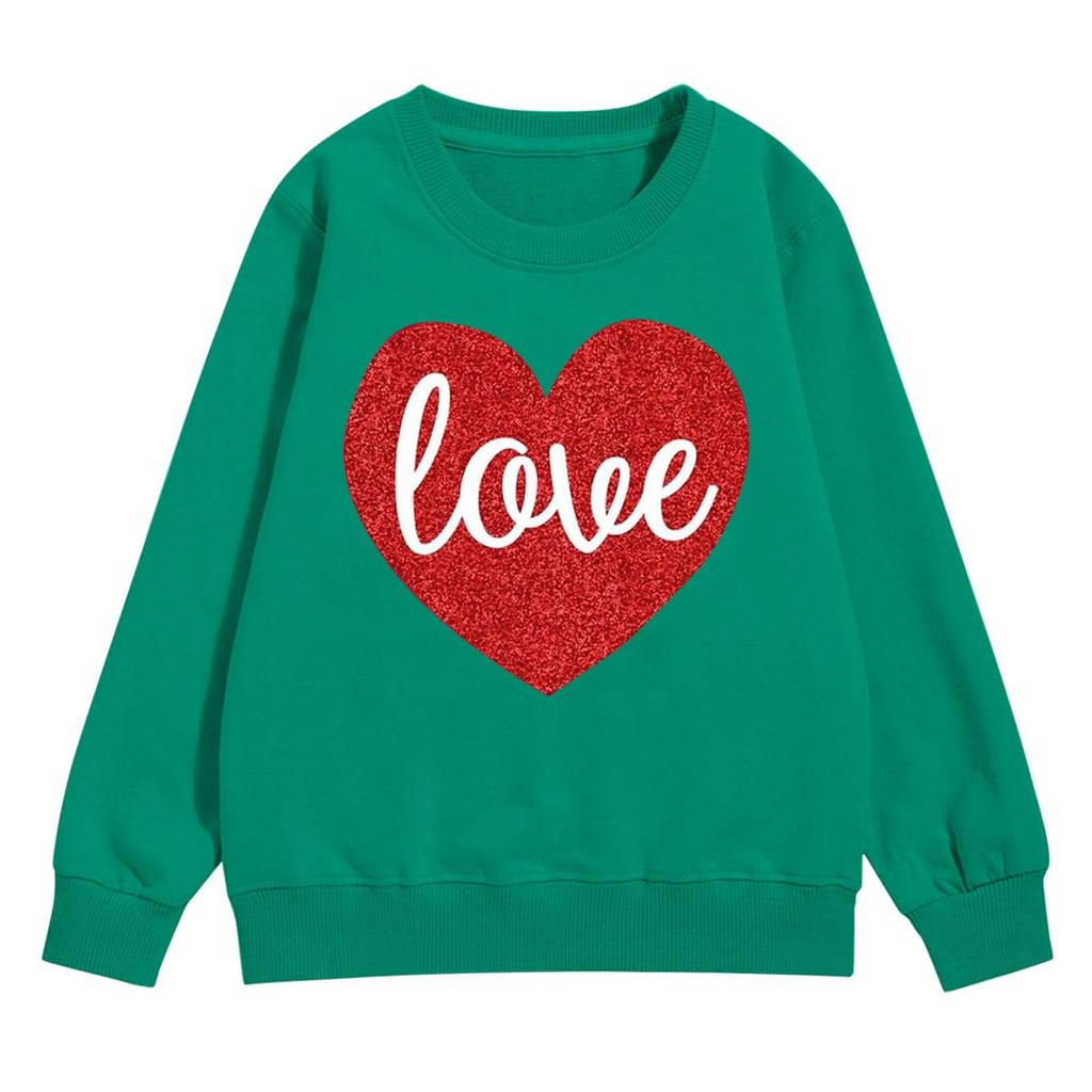 Girl's Sweatshirt, Long Sleeve, Neck Pullover, Cute Loose Neck Sweatshirt