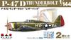 PLATZ 1/144 Maßstab Amerikanischer Jäger P-47D Thunderbolt/Razorback Satz aus zwei Plastikmodellen (PDR-11)