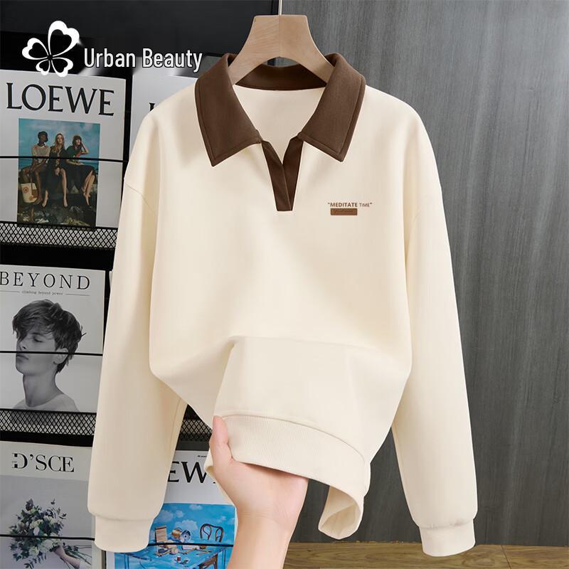 

Urban Beauty Women s 2026 Polo Collar Sweatshirt M