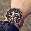 Megir Official Quartz Men Watches Fashion Genuine Leather Chronograph Military Watch Clock Men Relogio Masculino Erkek Kol Saati