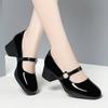 Neuer Stil, Weichsohle, Weiches Obermaterial, Damen-Schuhe, Vielseitig und Modisch, Mittlerer Absatz, Einriemen, Damen-Single-Schuhe
