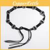 Vintage Boho Belt With Rhinestone Detailing And Round Design