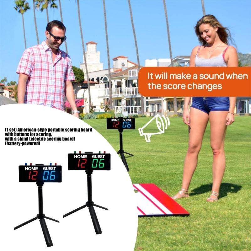 LED Digital Scorekeeper Score Counter Scorekeeper With 4 Modes And Rechargeable Battery For Indoor Outdoor Sports Use