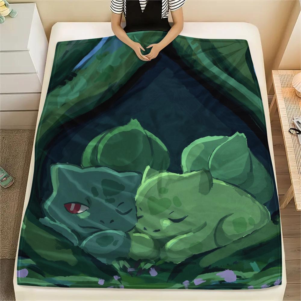 Bulbasaur Pokemon Blanket, Cozy Throw for Home Decor, Great Gift for Bulbasaur Collectors.chl